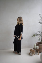 Elodie Knit Set in Black