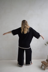 Elodie Knit Set in Black