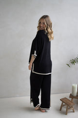 Elodie Knit Set in Black