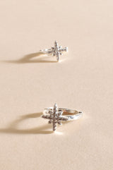 Star Bright Silver Mini Hoops