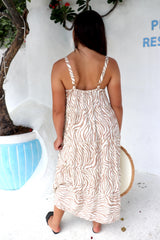 Chloe Maxi in Zebra Taupe