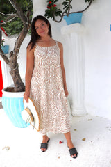 Chloe Maxi in Zebra Taupe