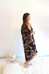 Cold Shoulder Dress In Black Tea