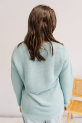 Coastal Knit Sweater in Teal