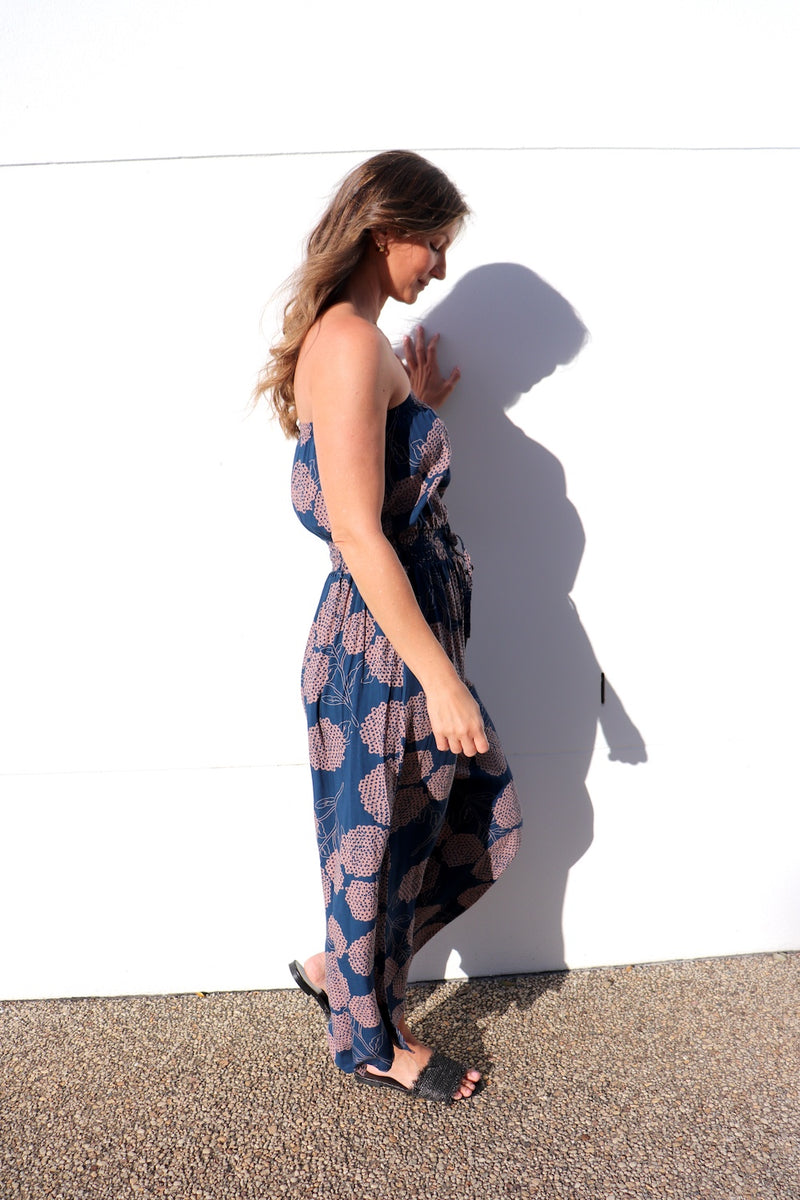 Daytripper Tube Maxi Dress In Blue Tea