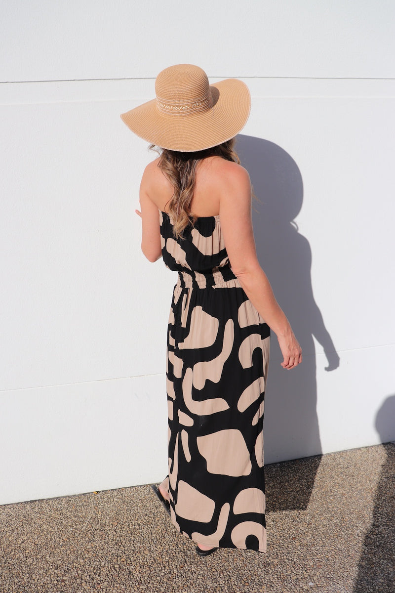 Daytripper Tube Maxi Dress In Emperor Choc/Black