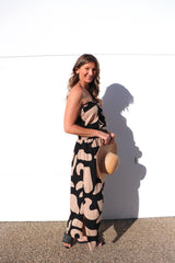 Daytripper Tube Maxi Dress In Emperor Choc/Black