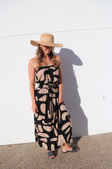 Daytripper Tube Maxi Dress In Emperor Choc/Black