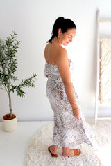 Daytripper Tube Maxi Dress In Tan Animal