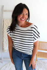 Evelyn Stripe Knit Top