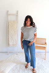 Stretchy High Waisted Wide Leg Jeans