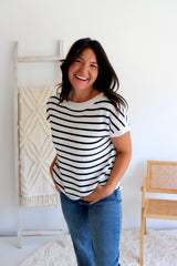 Evelyn Stripe Knit Top