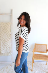 Evelyn Stripe Knit Top
