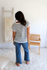 Stretchy High Waisted Wide Leg Jeans