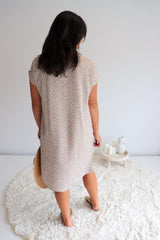 Grace Shift Dress in Metric Taupe