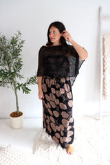 Daytripper Tube Maxi Dress In Black Tea