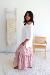 Manhattan Cotton Tee in White