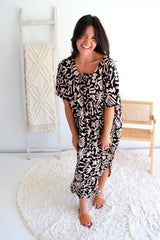 Lux Muu Muu in Ibiza Black/Taupe