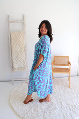 Lux Muu Muu in Ibiza Blue/Purple