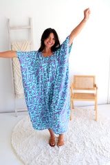Lux Muu Muu in Ibiza Blue/Purple