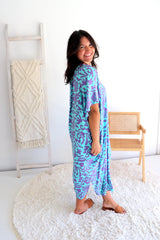 Lux Muu Muu in Ibiza Blue/Purple