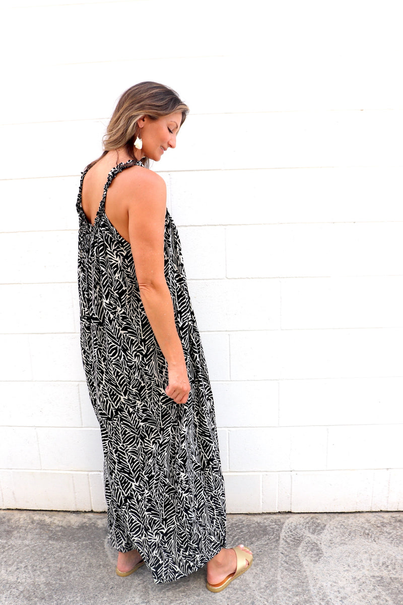 Celine Maxi Dress In Fossil Cream