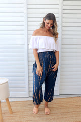 Harem Pant in Choc Navy