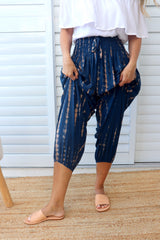 Harem Pant in Choc Navy