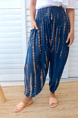 Harem Pant in Choc Navy