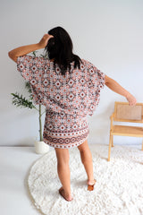 Ultimate Short Beach Dress In Mosaic Earth