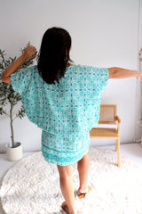 Ultimate Short Beach Dress In Mosaic Mint
