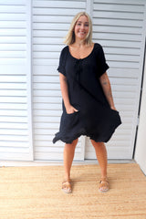 Aloha Dress In Plain Black