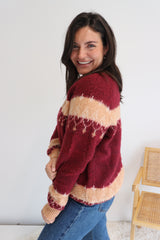Minnesota Sweater in Berry