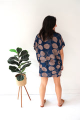 Ultimate Short Beach Dress In Blue Tea