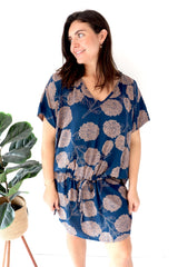 Ultimate Short Beach Dress In Blue Tea