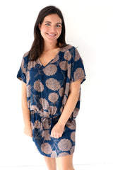 Ultimate Short Beach Dress In Blue Tea