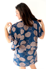 Ultimate Short Beach Dress In Blue Tea