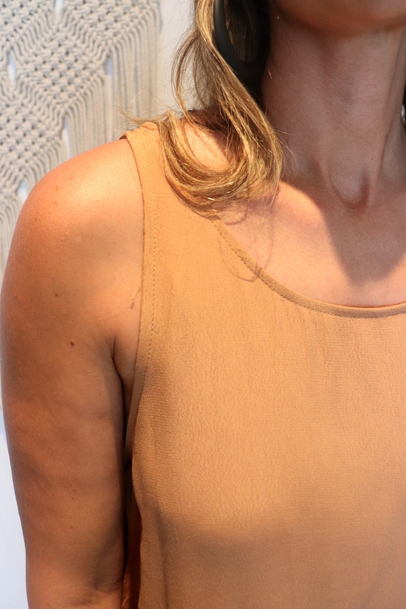 Seabreeze Singlet Top in Cinnamon