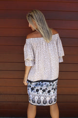 Laguna Dress in Taupe Fern