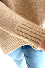 Calli Round Neck Sweater in Biscuit