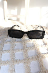 Marli Black Rectangular Sunglasses