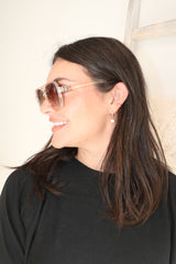 Clear Aviator Sunglasses