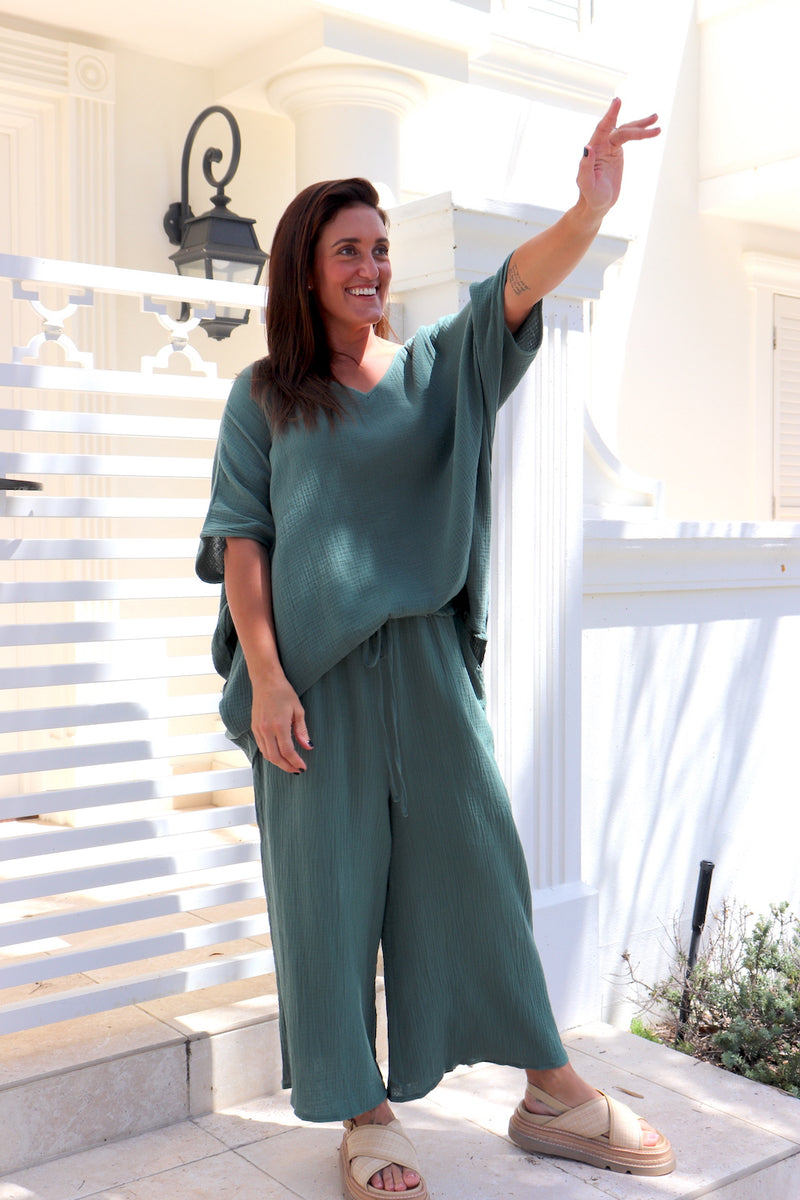 Monaco Relaxed Cotton Pants