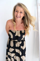 Daytripper Tube Maxi Dress In Emperor Choc/Black