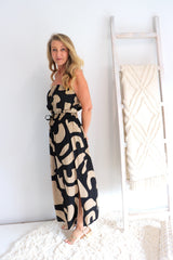 Daytripper Tube Maxi Dress In Emperor Choc/Black
