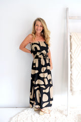 Daytripper Tube Maxi Dress In Emperor Choc/Black