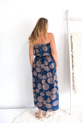 Daytripper Tube Maxi Dress In Blue Tea