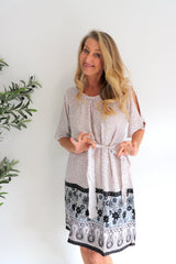 Getaway Dress Taupe Fern