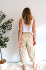 Dream Pant in LUX Cotton Sand