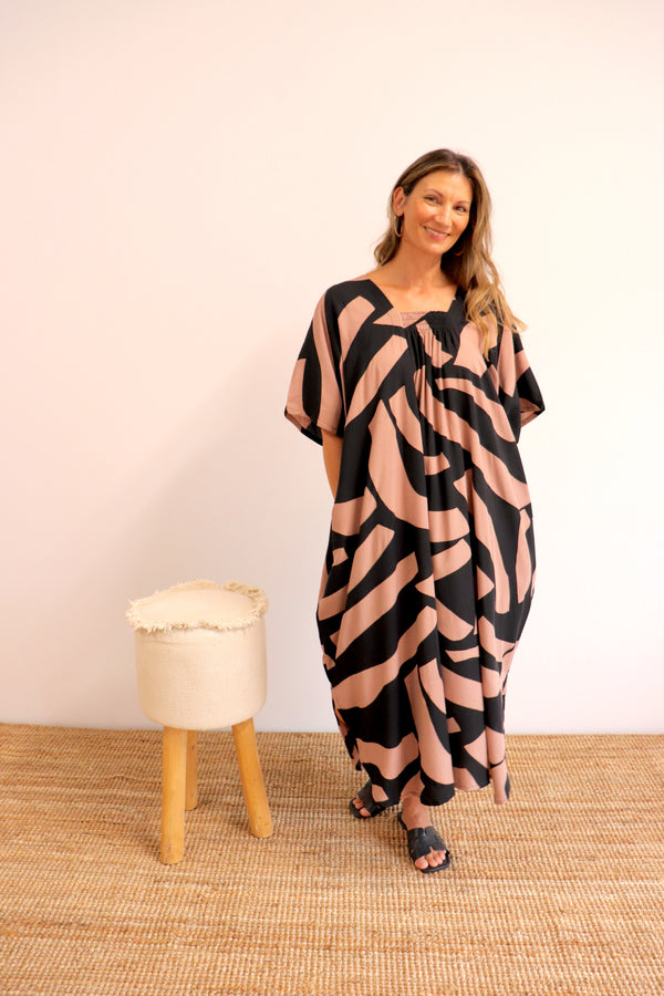 Lux Muu Muu in Emperor Chocolate Black